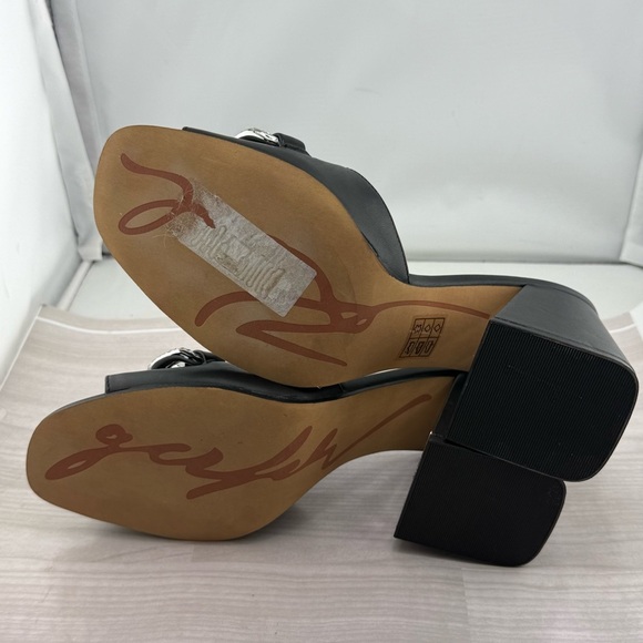 Karl Lagerfeld Black Mules with Crystal Bow and Block Heel - Picture 5 of 5